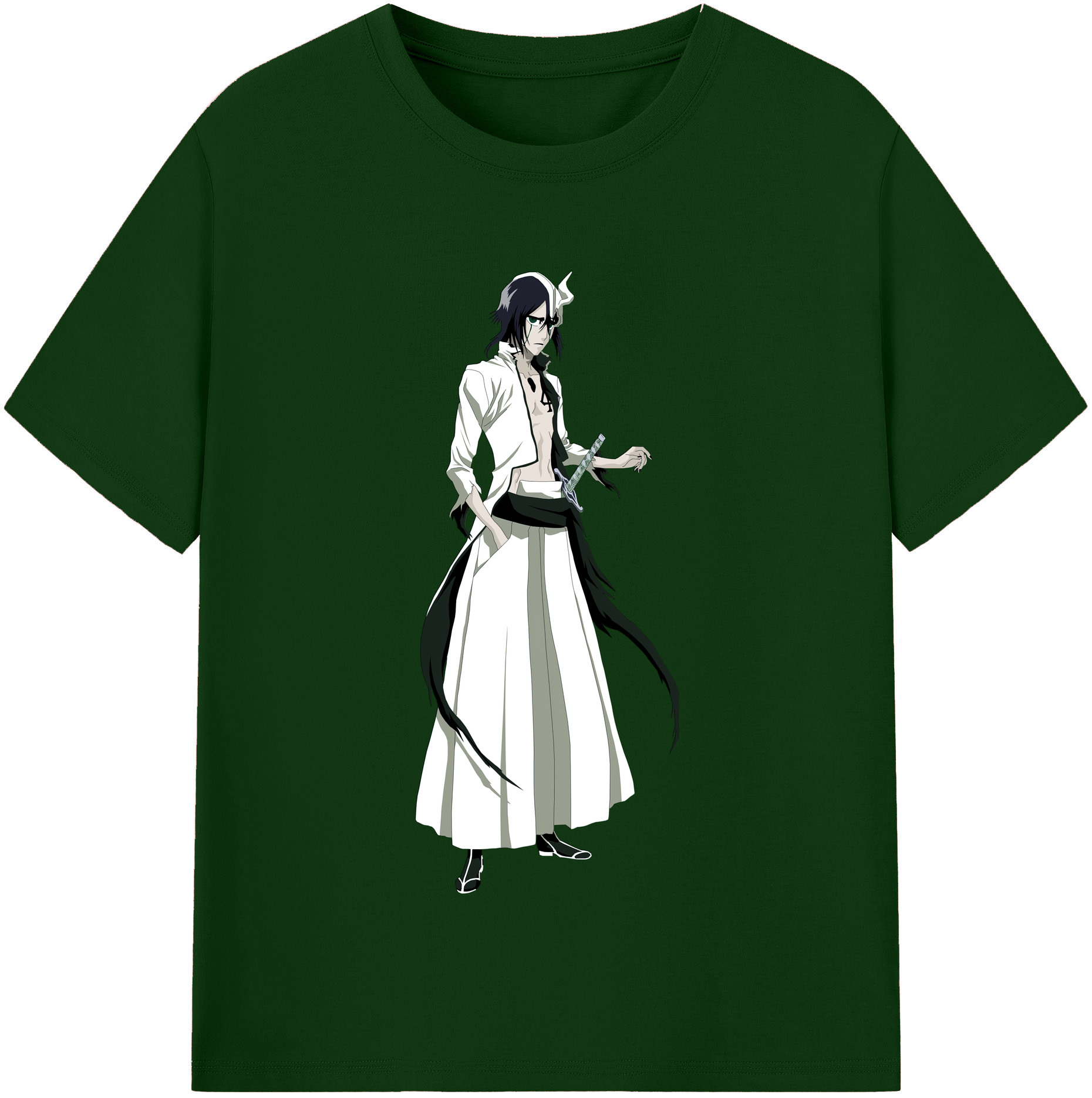 （画像用） ブリーチ ウルキオラ·シファー BLEACH Ulquiorra cifer 綿100％半袖Tシャツ（フロントプリント）